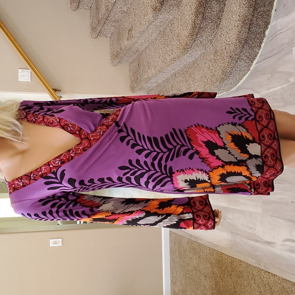 NWOT HALÉ BOB 100% handmade silk dress - Picture 4 of 8